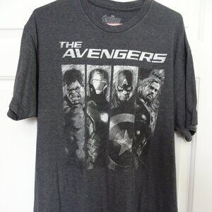 Marvel Comics Size XL The Avengers Age of Ultron Gray S. Sleeve T-Shirt Tee